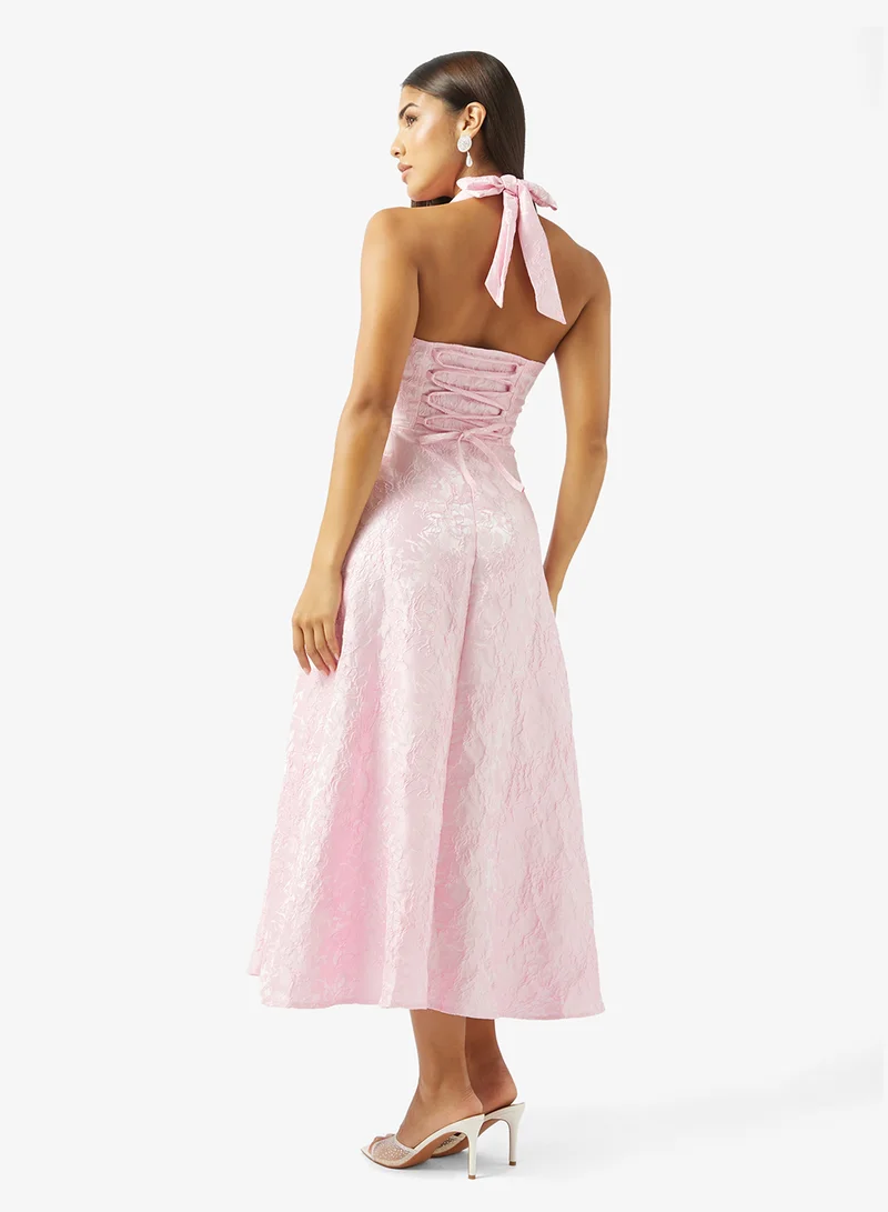 ELLA Halter Neck Cocktail Dress